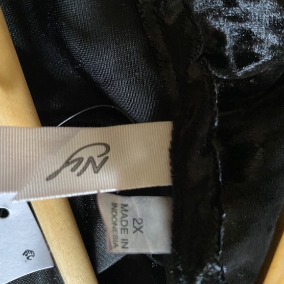 NY Collection 2X Plus Size Black Maxi Dress - Picture 6 of 12